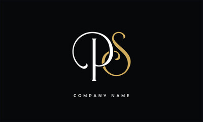 PS, SP, P, S Abstract Letters Logo Monogram