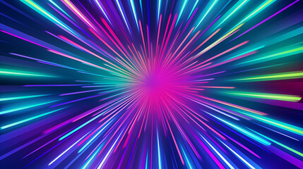 Fototapeta premium Abstract Image Pattern Background, Colorful Rays, Radiating Lines and Neon Colors, Texture, Wallpaper, Background, Cell Phone Cover and Screen, Smartphone, Computer, Laptop, 16:9 Format - PNG