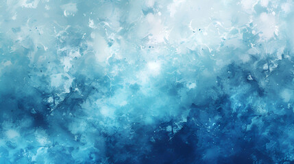  sky blue digital background, Abstract blue sky with fluffy clouds painted with water color texture background. Digital painting.