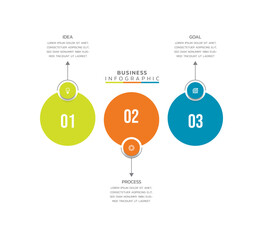 Vector infographics business template design