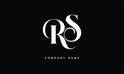 RS, SR, R, S, Abstract Letters Logo Monogram