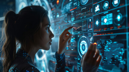 Communication New era technology covers the world.