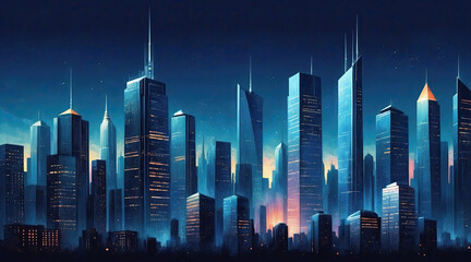 skyscraper office building abstract backgrounds illustration