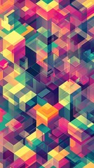 Obraz premium isometric cube pattern