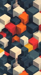 Obraz premium isometric cube pattern