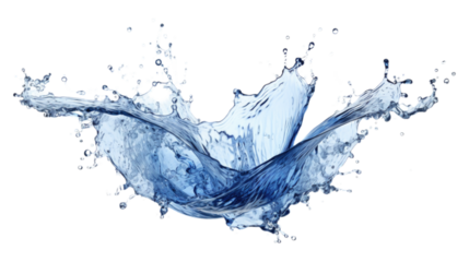 Water splash, Transparent background or PNG file