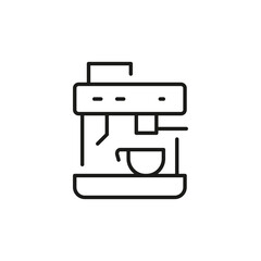 Coffee machine icon. Simple coffee machine icon for social media, app, and web design. Vector illustration.