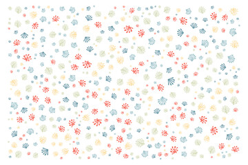 abstract colorful corals, seamless pattern background