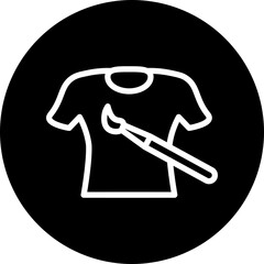 Shirt Design Line White Circle Black Icon Design
