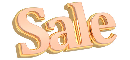 3d sale Gold Font