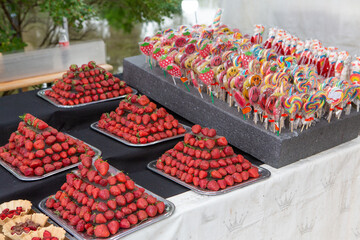 Very beautiful and colorful street in Budapest, the capital of Hungary. Street life in European city.