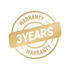 3 Years Warranty Vector
