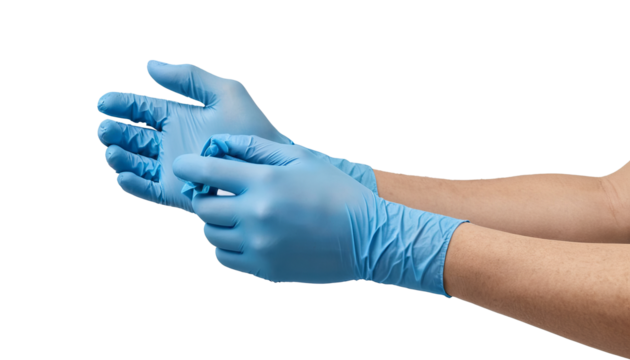 Powder-Free Blue Surgical Gloves for Comfort