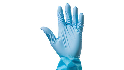 Obraz premium Blue Surgical Gloves for Healthcare and Laboratory Settings