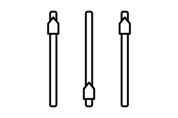 Adjustments icon. icon related to setup and setting. suitable for web site, app, user interfaces, printable etc. line icon style. simple vector design editable