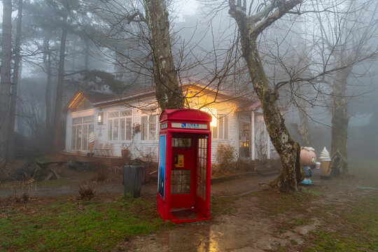 Fog, Mount Lu (Lushan), UNESCO World Heritage Site, Jiujiang, Jiangxi, China