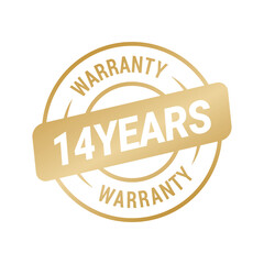 Fototapeta premium 14 Years Warranty Vector