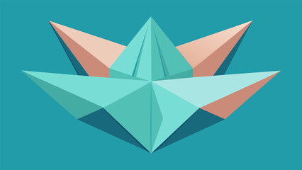 With each crease a sense of clarity and calmness washes over making mindful origami folding a meditative practice.. Vector illustration
