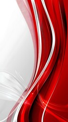 Obraz premium Red and white background vector presentation design