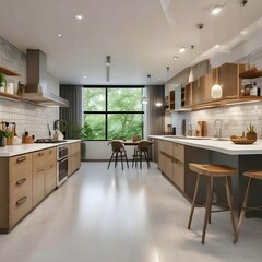 Virtual reality has completely transformed interior design. 3D rendering 