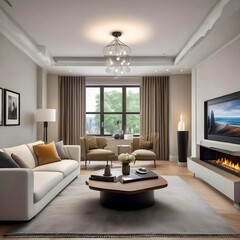 Fototapeta premium Virtual reality has completely transformed interior design. 3D rendering 