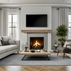 Virtual reality has completely transformed interior design. 3D rendering 