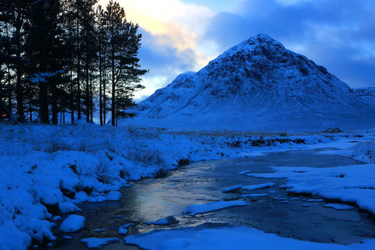 Buachaille Etive Mor and River Etive, Highland, Scotland