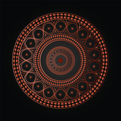 Simple mandala design vector illustration