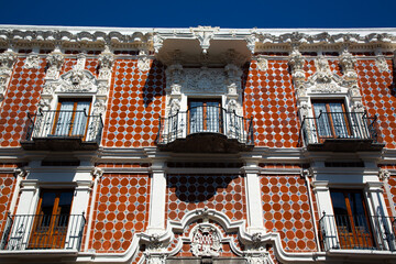 Talavera Tiles, Casa de Alfenique Museum, 18th century, Historic Center, UNESCO World Heritage Site, Puebla, Puebla State