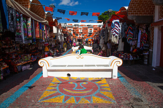 El Parian Market, Historic Center, UNESCO World Heritage Site, Puebla, Puebla State