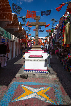 El Parian Market, Historic Center, UNESCO World Heritage Site, Puebla, Puebla State