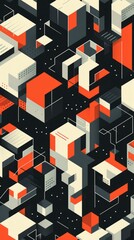 isometric abstract pattern