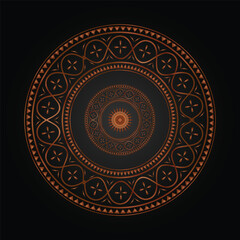 Simple mandala design vector illustration