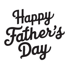 Happy Father's Day caligraphy in vector