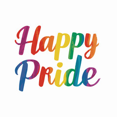 happy pride month in vector