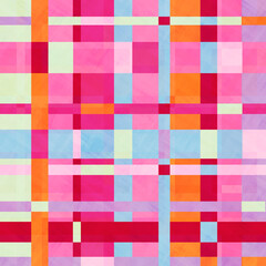 Modern Retro - 70s, multicolored - Seamless Fabric Pattern - Scrapbook Paper - Paper Set - Printable Designer Background