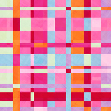 Modern Retro - 70s, multicolored - Seamless Fabric Pattern - Scrapbook Paper - Paper Set - Printable Designer Background