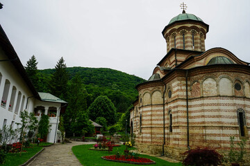 Fototapeta premium Cozia monastery complex, Transylvania, Romania