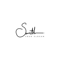 Smith name signature logo vector design