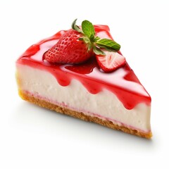 cheesecake with strawberries