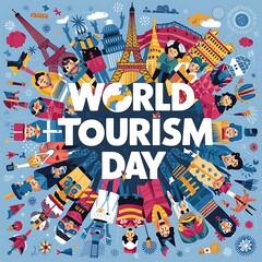 World Tourism day (Illustration-typography)