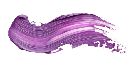 Pink and purple acrylic oil paint brush stroke