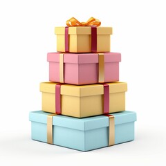 Obraz premium stack of gift boxes