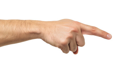 Hand showing finger, pointing