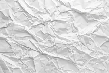 A crumpled texture of white paper can be used for a variety of purposes.