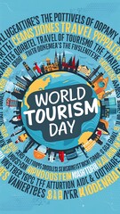World Tourism day (Illustration-typography)