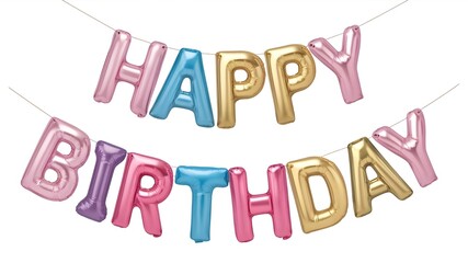 Fototapeta premium A collection of colorful, inflated letters