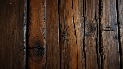 Naklejka premium old wooden background with weathering on the surface, wallpaper, copy space background, made with AI generative