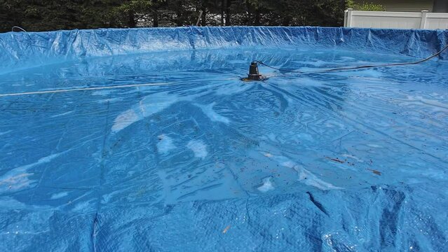DIY Residential Pool Closing Opening Maintenance, homeowner, Cover Pump, Standing Water, 4k