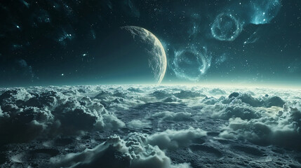 Fototapeta premium 3D rendering of golden stars for online ratings and customer satisfaction